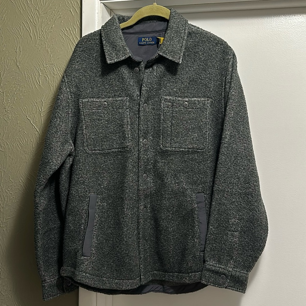 Mens Polo Ralph Lauren Sherpa Brushed Fleece Jacket